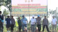 Kapolda Bengkulu Irjen Pol. Mardiyono meresmikan penanaman jagung di lahan tidur seluas 1,4 hektar di Kelurahan Lingkar Barat.