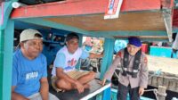 Kapal Polisi XXVII-2005 Polairud Polda Bengkulu melaksanakan patroli laut rutin