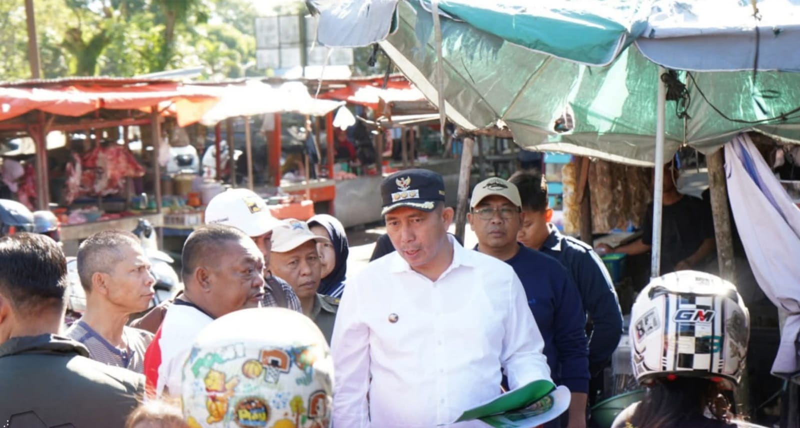 Wali Kota Pagar Alam Ludi Oliansyah meninjau PTM Nendagung untuk memantau kondisi pasar