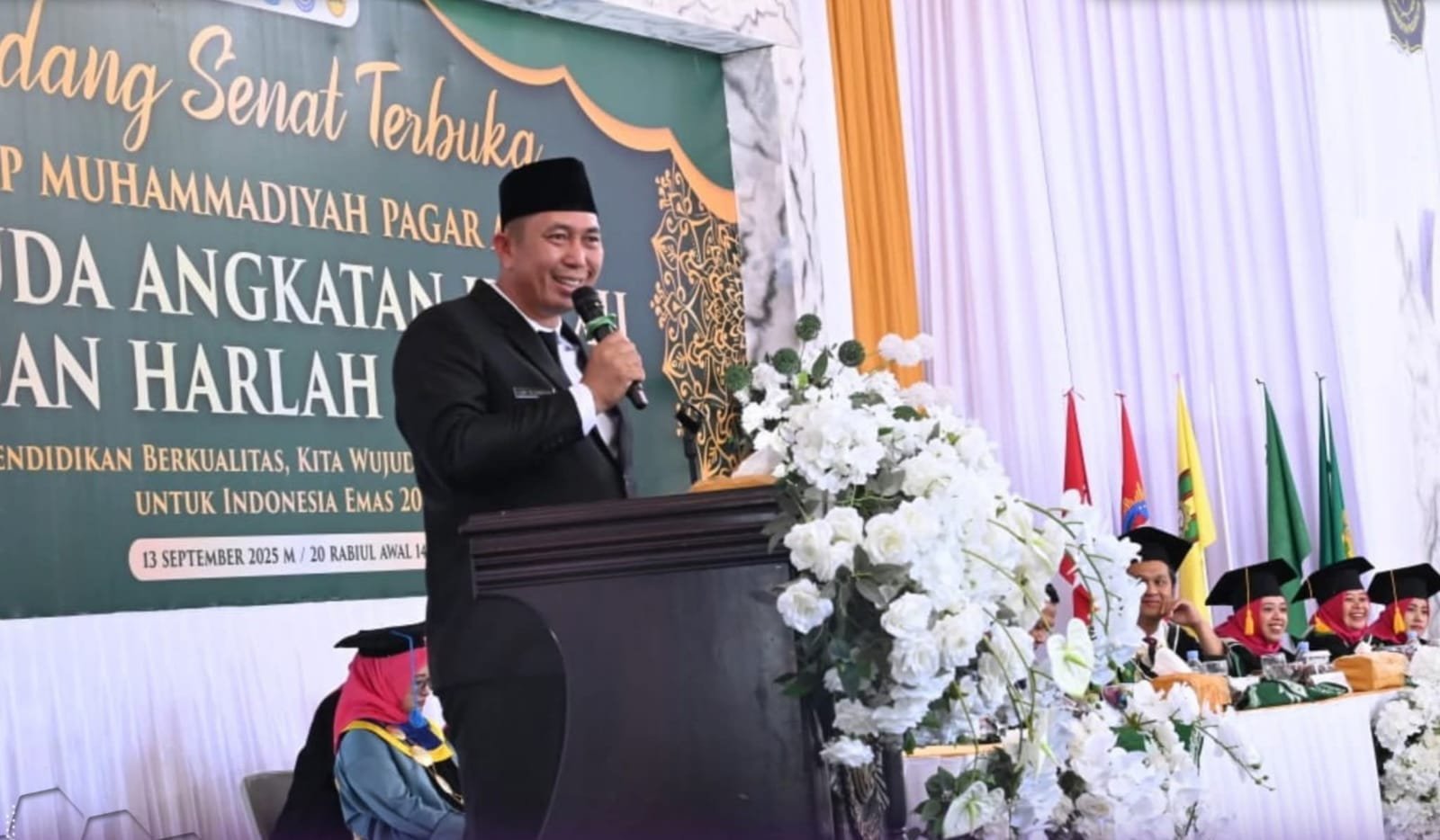 Wali Kota Ludi Oliansyah ucapkan selamat dan motivasi.