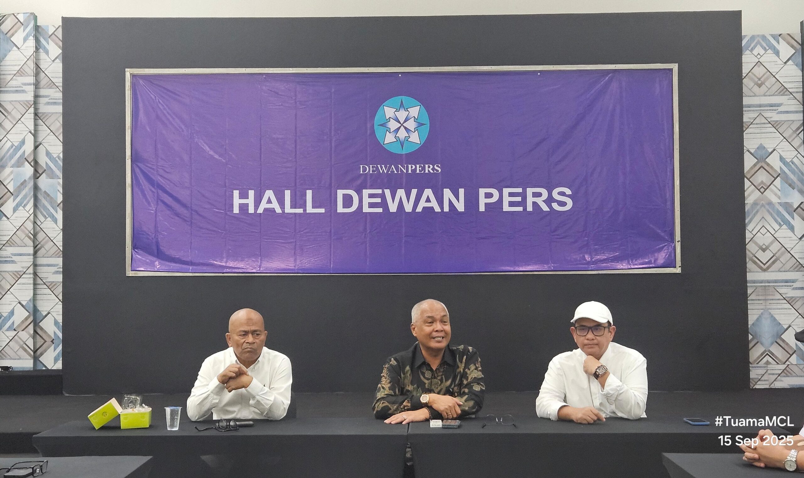 Akhmad Munir umumkan susunan lengkap pengurus PWI Pusat 2025–2030.