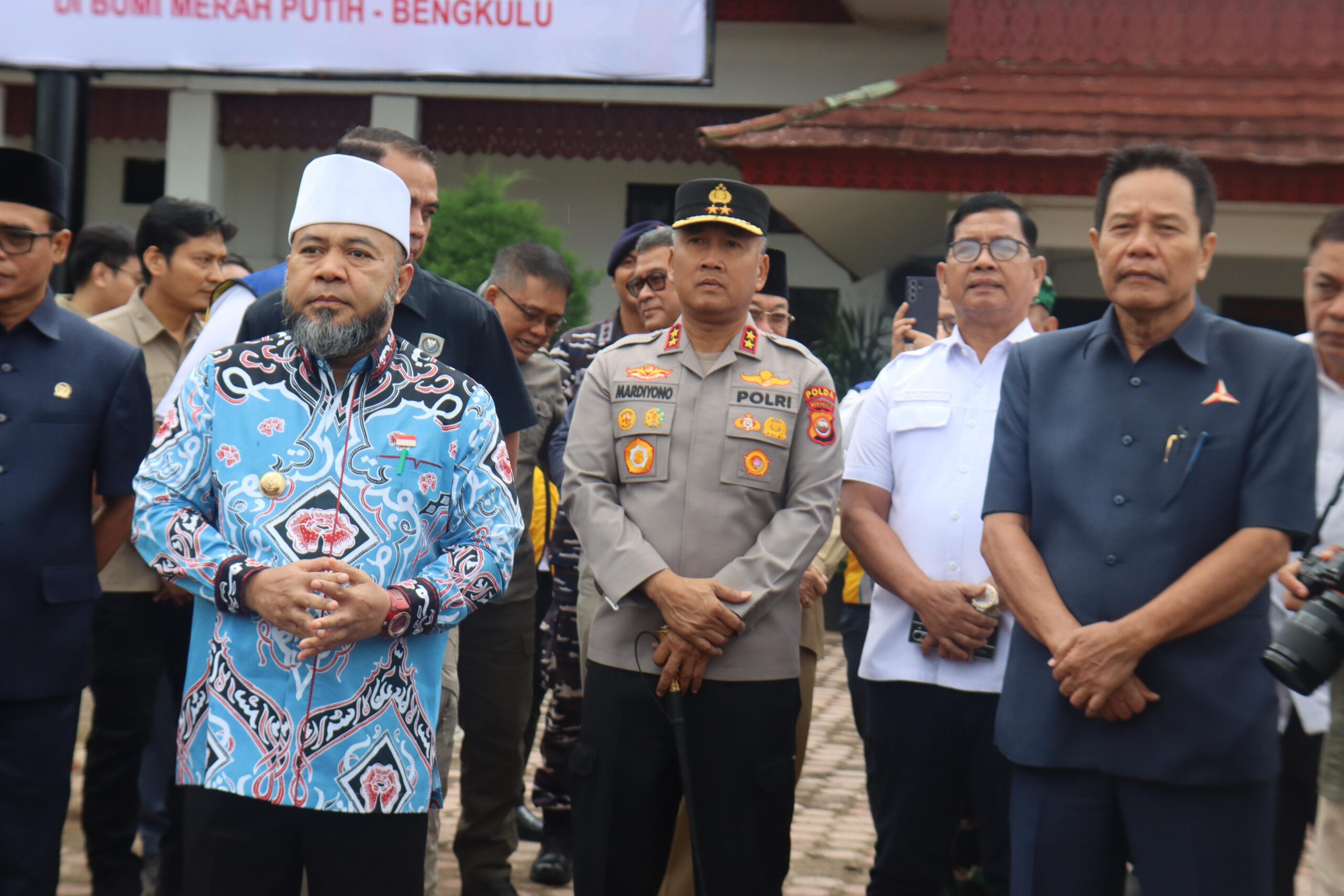 Kapolda Bengkulu sambut Menko Infrastruktur