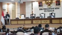 Wali Kota Pagar Alam Ludi Oliansyah menghadiri Rapat Paripurna XV DPRD yang membahas KUA/PPAS 2026.