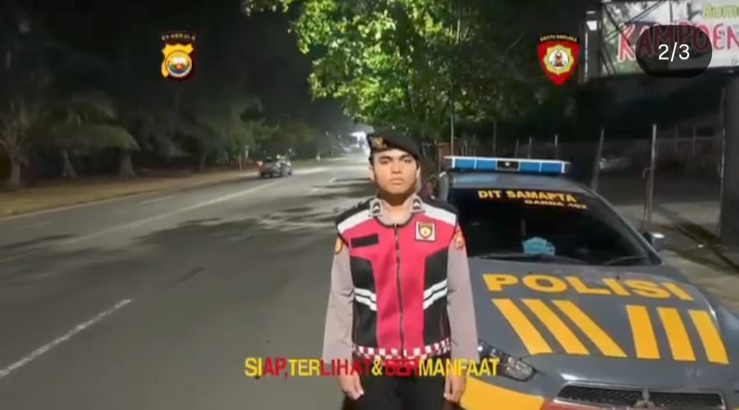 Patroli Samapta Polda Bengkulu Pantai Panjang