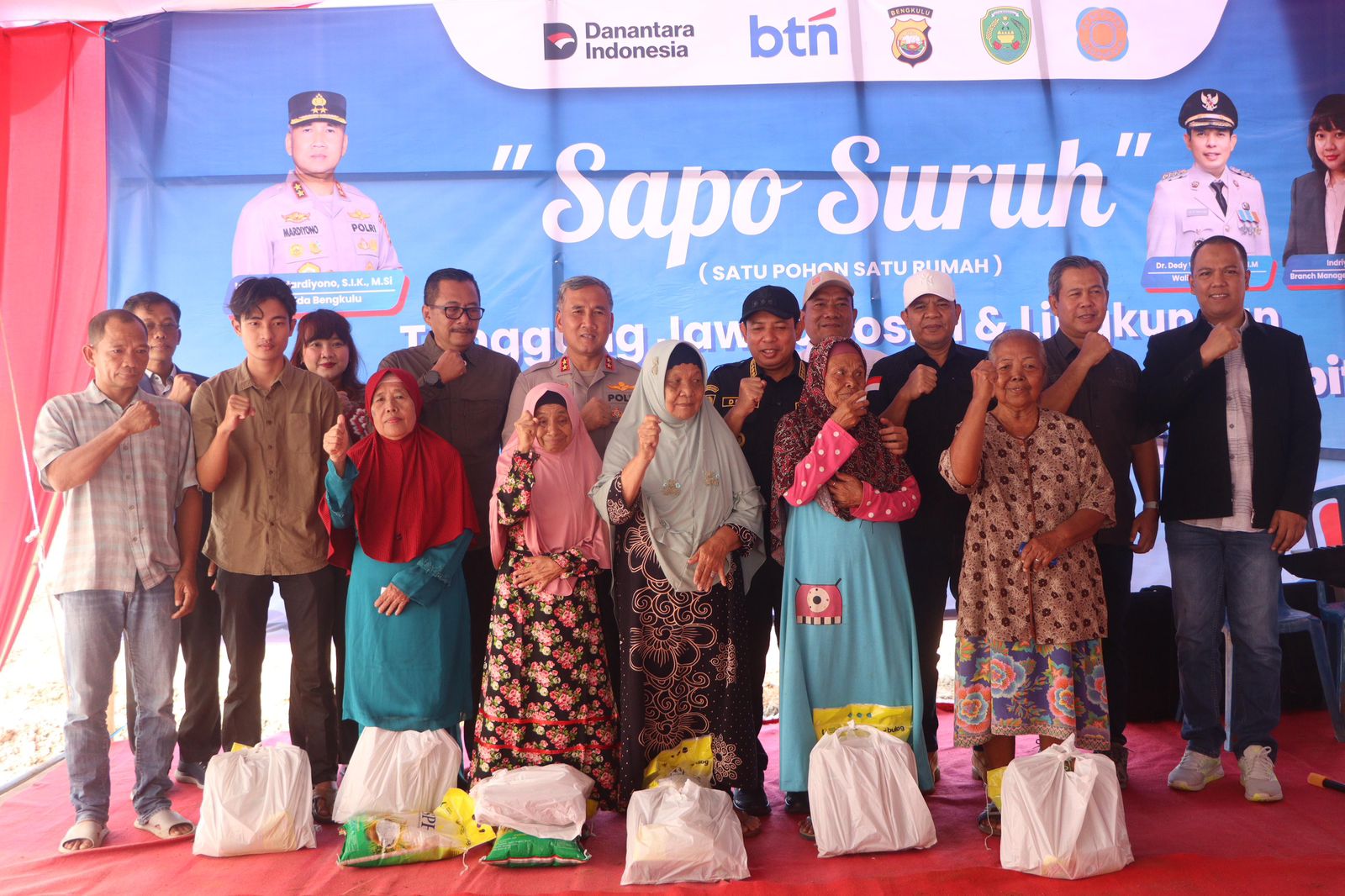 Kapolda Bengkulu Irjen Pol. Mardiyono menghadiri penanaman 1.000 pohon Program Sapo Suruh di Kota Bengkulu