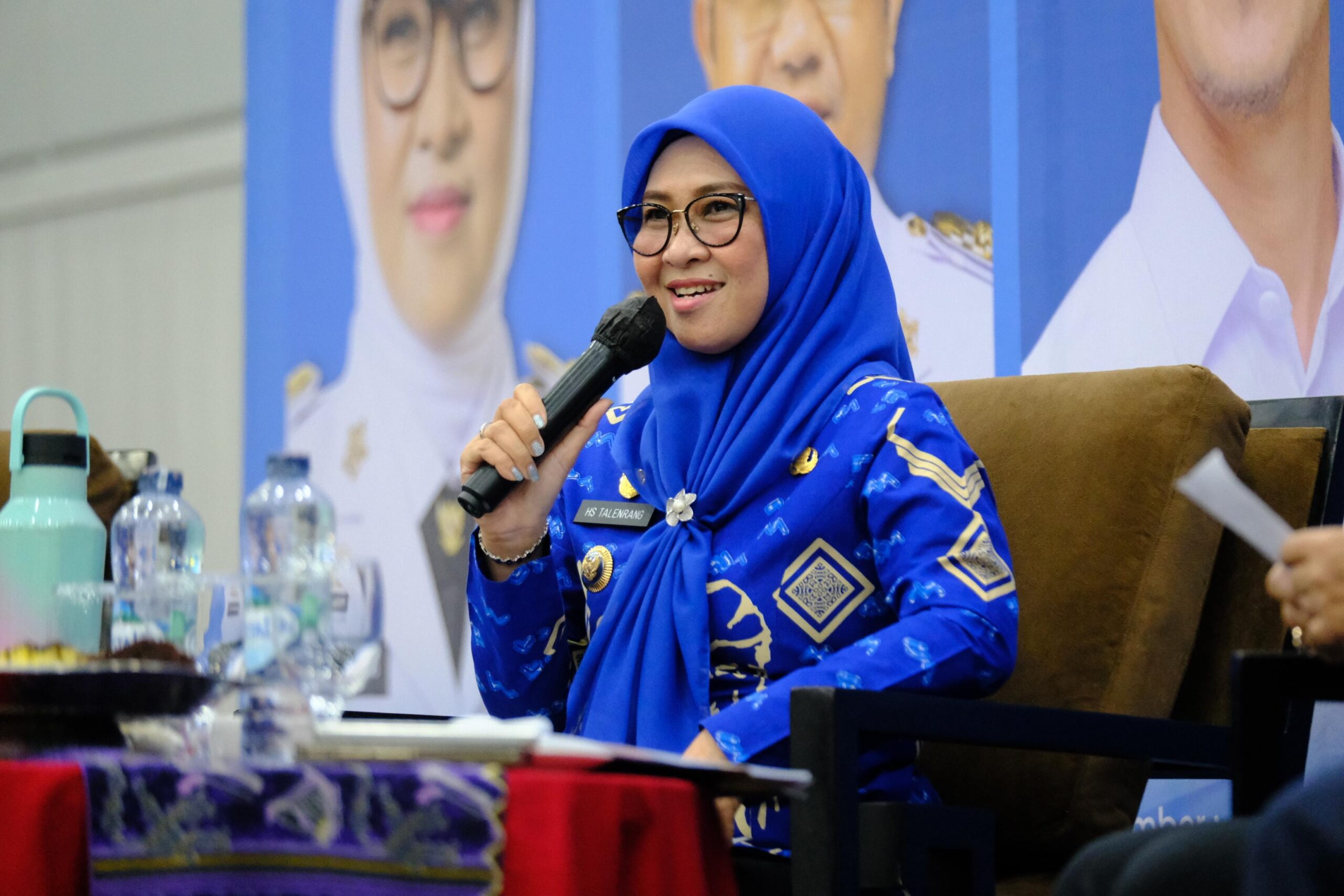 Bupati Talenrang saat menjadi narasumber pada Webinar Gema 20 NSPK Sebagai Landasan Pelayanan ASN Berakhlak Seri Dua di Hotel Swiss-Bel Panakukang Makassar, Jumat (26/9).