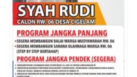 Visi Tiga Pilar Syah Rudi RW 06 Cigelam