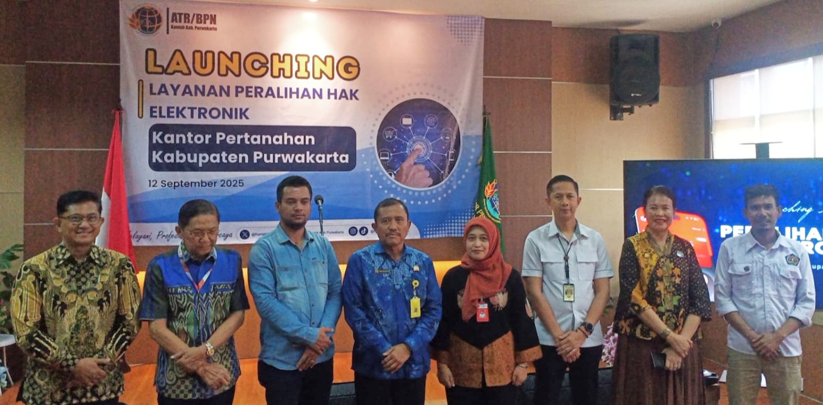 BPN Purwakarta meresmikan Layanan Elektronik Peralihan Hak Tanah