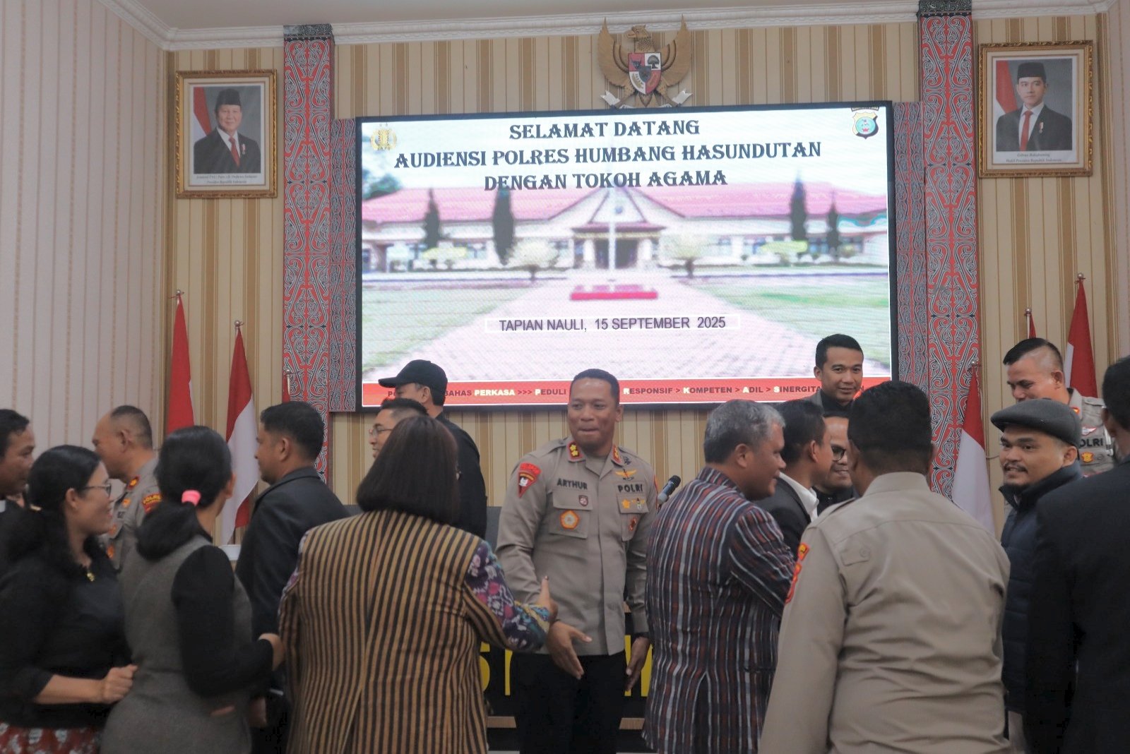 Polres Humbahas Audiensi dengan HKBP Bahas Judi Online, Narkoba, dan Kamtibmas