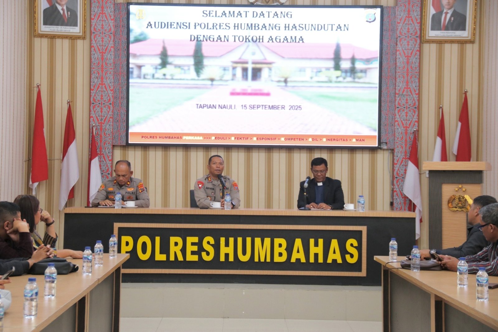 Polres Humbahas audiensi dengan tokoh HKBP Distrik III