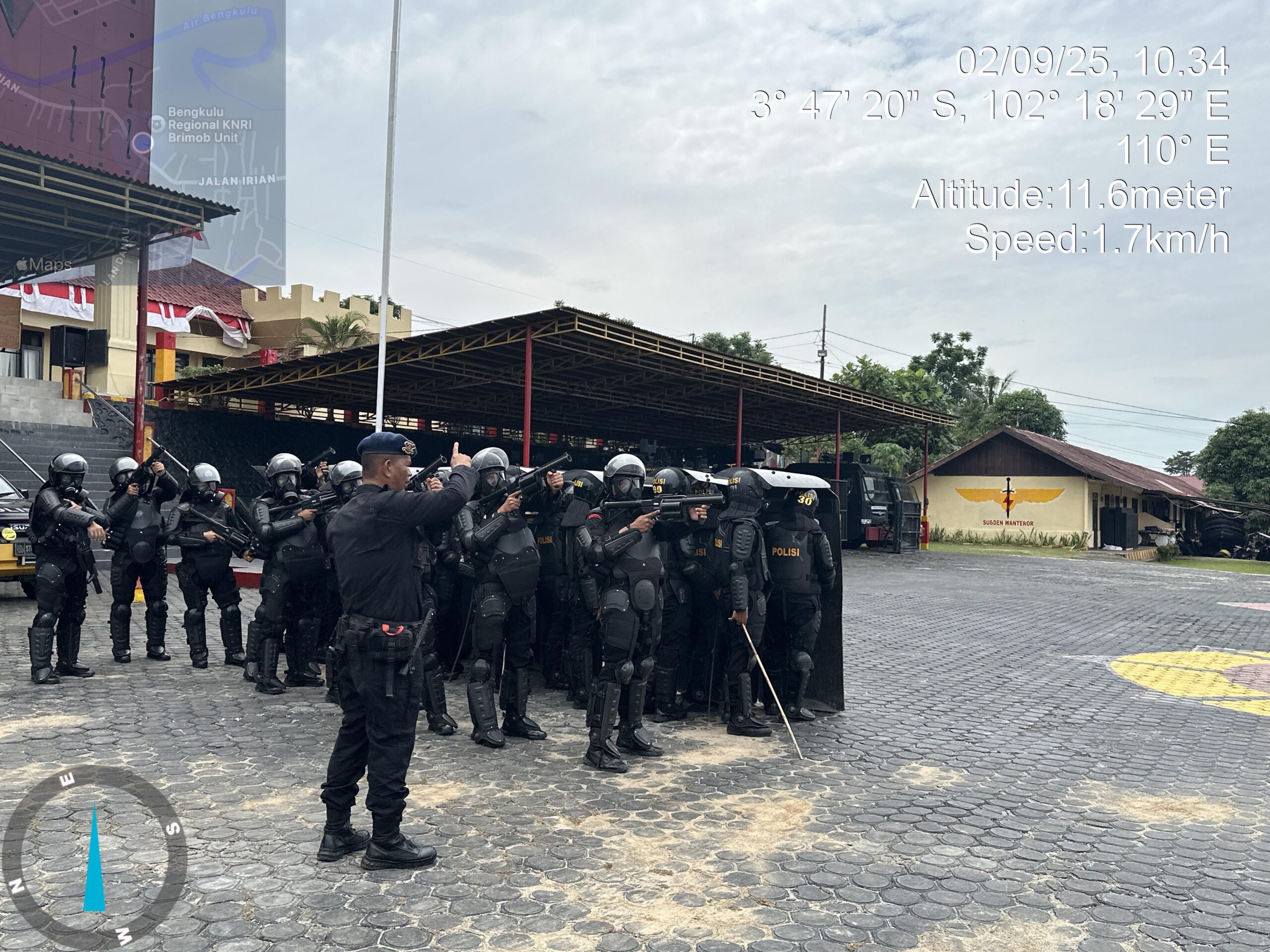 Latihan PHH Brimob Polda Bengkulu