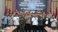 Lintas sektoral Humbahas gelar Rakor bahas Kamtibmas. Kapolres ajak masyarakat jaga ketertiban, Sekda tekankan peran Forkopimcam cegah konflik.