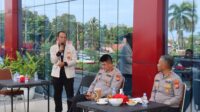 Kapolda Bengkulu Irjen Pol. Mardiyono mengajak mahasiswa menjaga aspirasi damai dalam acara ramah tamah di Polda Bengkulu