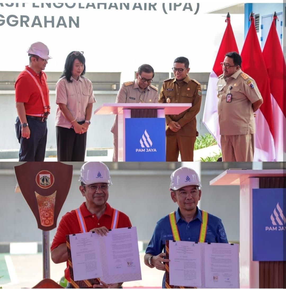 Gubernur DKI Jakarta Pramono Anung meresmikan IPA Pesanggrahan