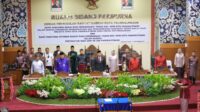 Pj Wali Kota Pangkalpinang, M. Unu Ibnudin menghadiri Paripurna HUT Pangkalpinang ke-268.
