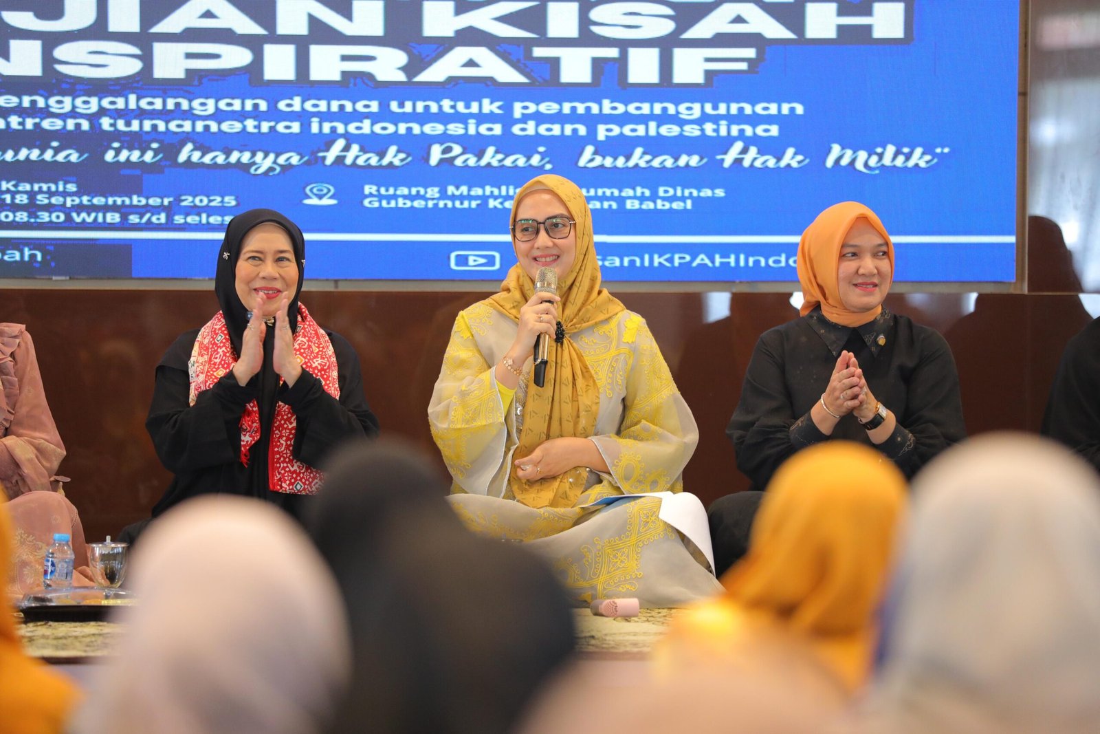 BKOW, DWP, dan Yayasan IKPAH Indonesia sukses menggelar Kajian Kisah Inspiratif bersama Bunda Dewi Yull di Pangkalpinang BKOW, DWP, dan Yayasan IKPAH Indonesia sukses menggelar Kajian Kisah Inspiratif bersama Bunda Dewi Yull di Pangkalpinang