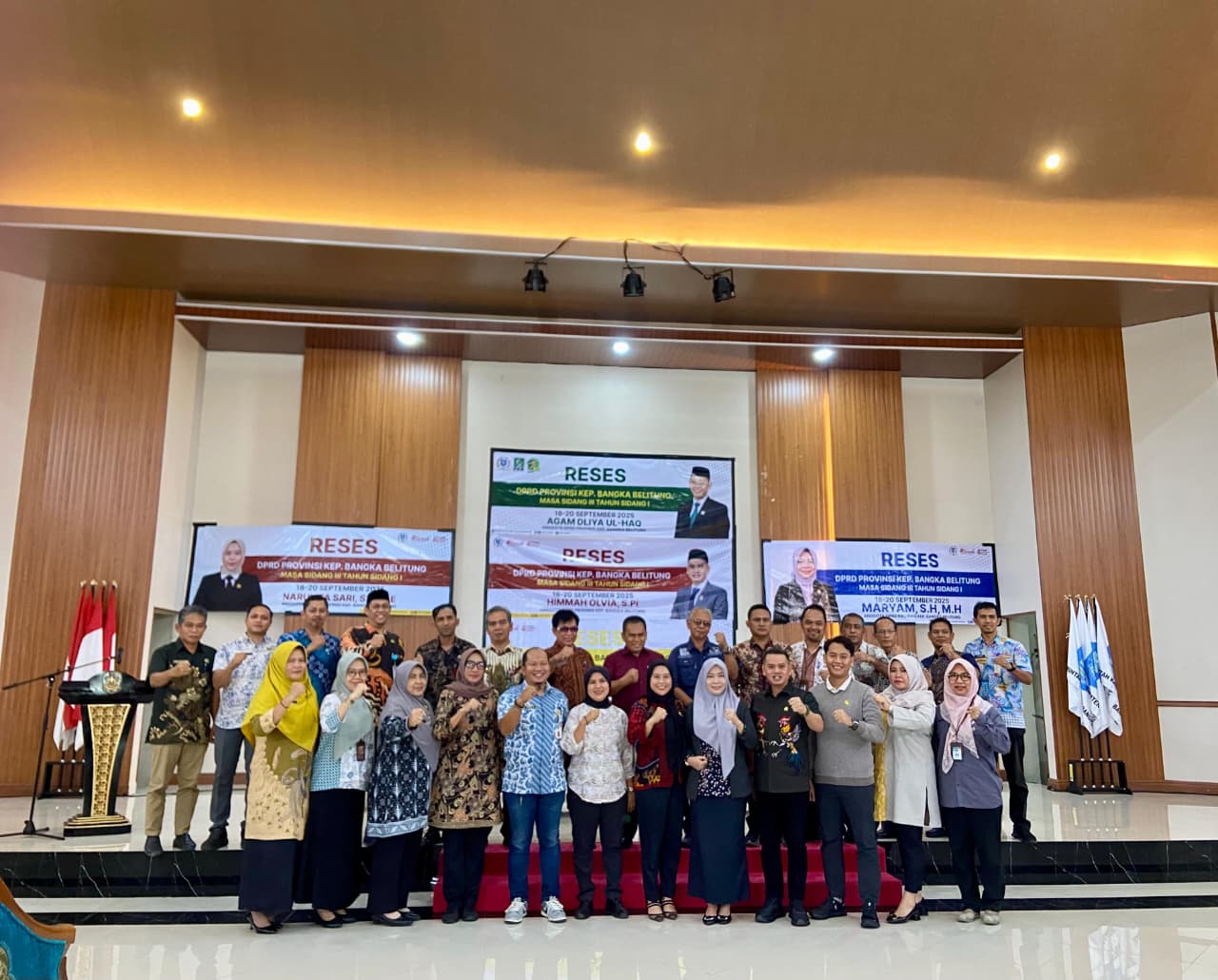 Lima legislator DPRD Babel dari Dapil Bangka melaksanakan reses bersama Pemkab Bangka.