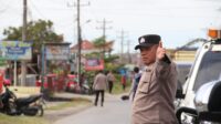 Polres Humbahas kerahkan 150 personel untuk pengamanan VVIP kunjungan sejumlah menteri RI di Doloksanggul.