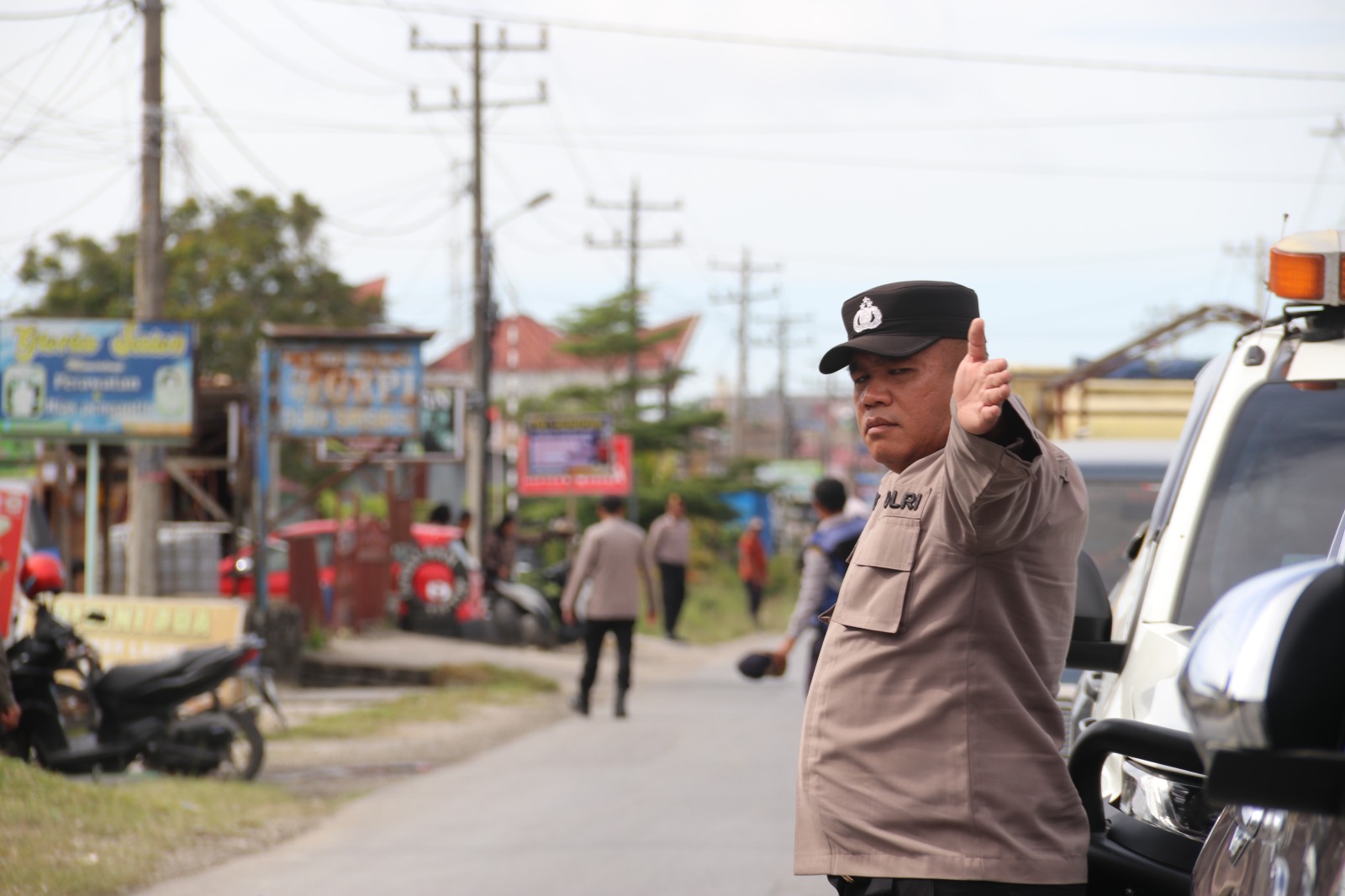 Polres Humbahas kerahkan 150 personel untuk pengamanan VVIP kunjungan sejumlah menteri RI di Doloksanggul.