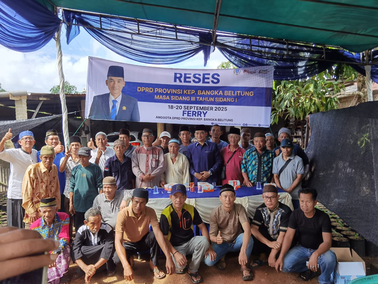 Fery menegaskan DPRD Babel akan mempercepat penerbitan IPR agar masyarakat bisa bekerja dengan tenang.