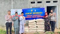 Ditlantas Polda Bengkulu menyalurkan bantuan semen untuk pembangunan Rumah Tahfiz Quran Yayasan Fatahillah.