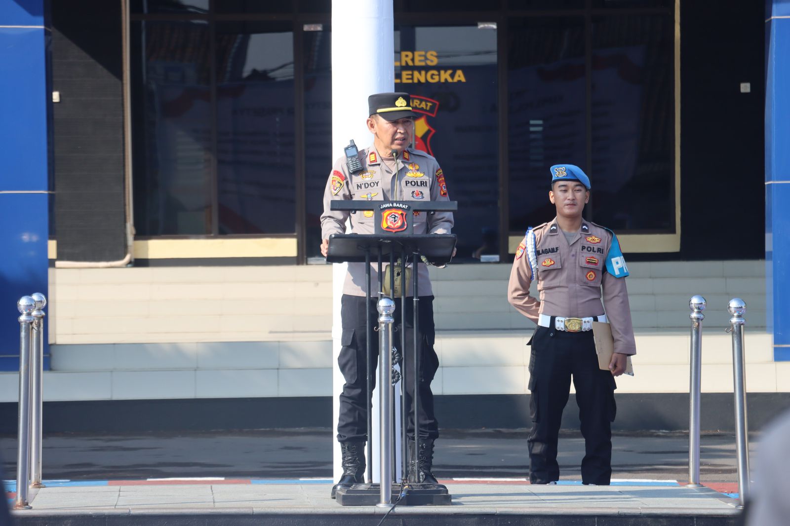 Polres Majalengka, Kabag Ops, apel pagi, disiplin Polri, kesiapsiagaan, pengamanan unjuk rasa, AKP Endoy Sahru