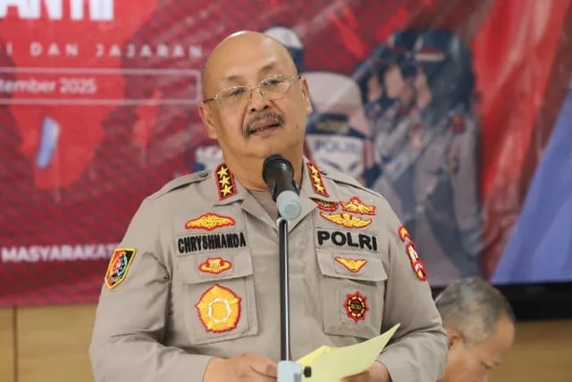 Kalemdikpol Polri Komjen Pol Chryshnanda mengajak anggota Polri menjadi polisi rakyat yang bermanfaat, rendah hati, dan dicintai masyarakat melalui ketulusan, empati, dan integritas.