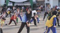 Kejati Bengkulu gelar senam bersama dan berbagi santunan dengan anak yatim Panti Asuhan Bumi Rafflesia.