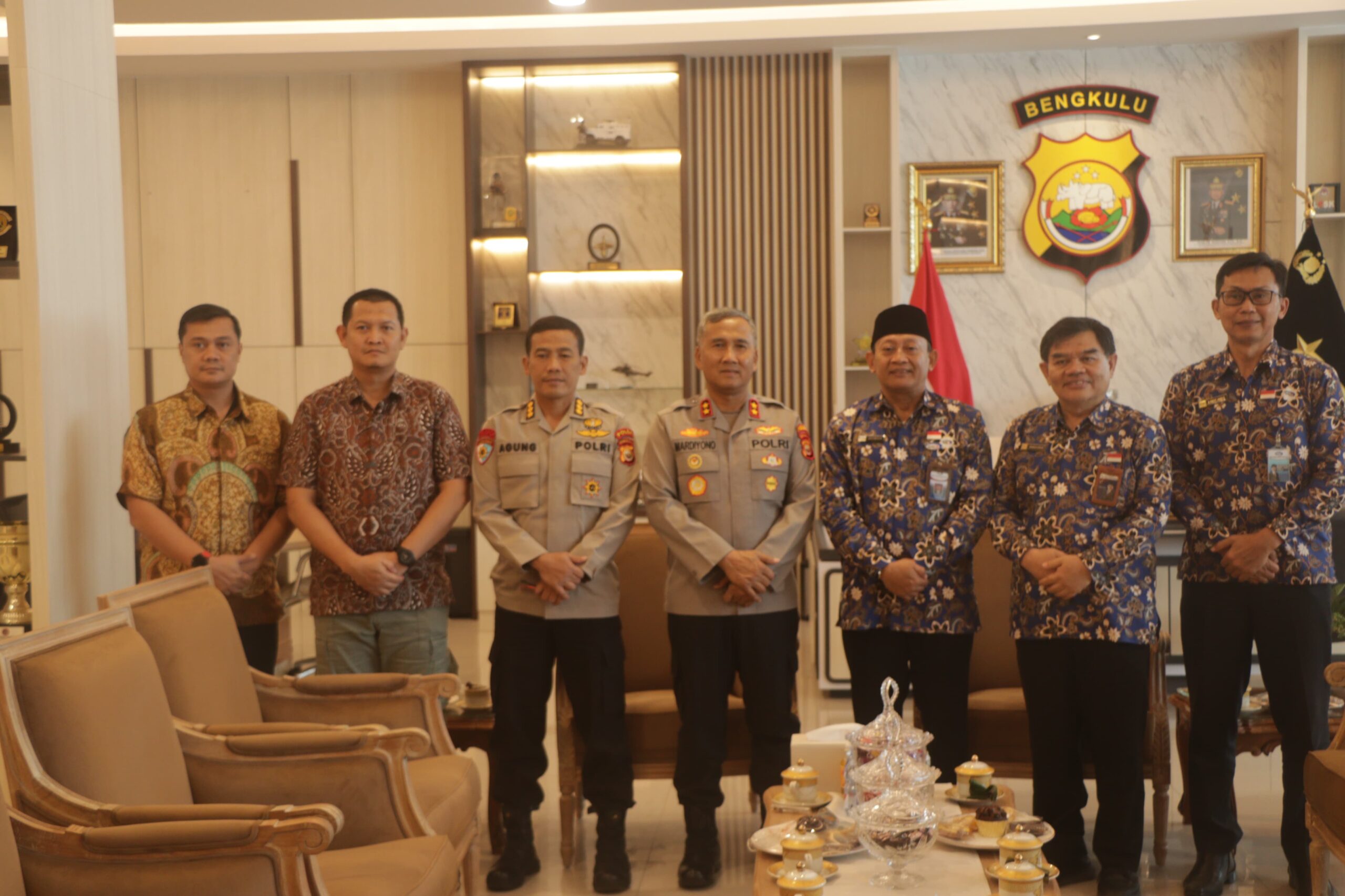Kapolda Bengkulu menerima audiensi Kepala BPKP Provinsi Bengkulu