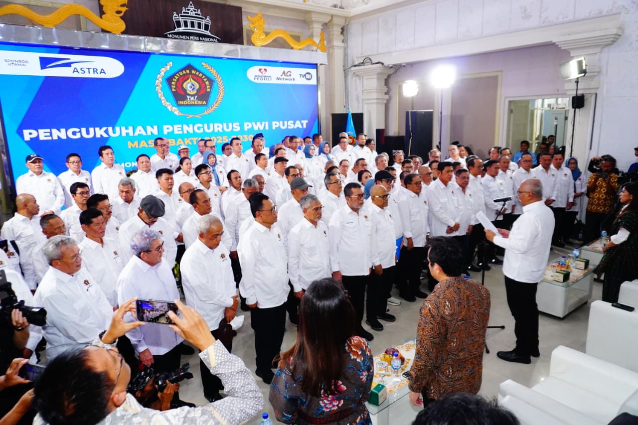 PWI Pusat periode 2025–2030 resmi dikukuhkan di Monumen Pers Solo