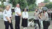Delegasi Kepolisian Prancis kunjungi Sepolwan Lemdiklat Polri, memberi motivasi kepada 660 calon Bintara Polwan.