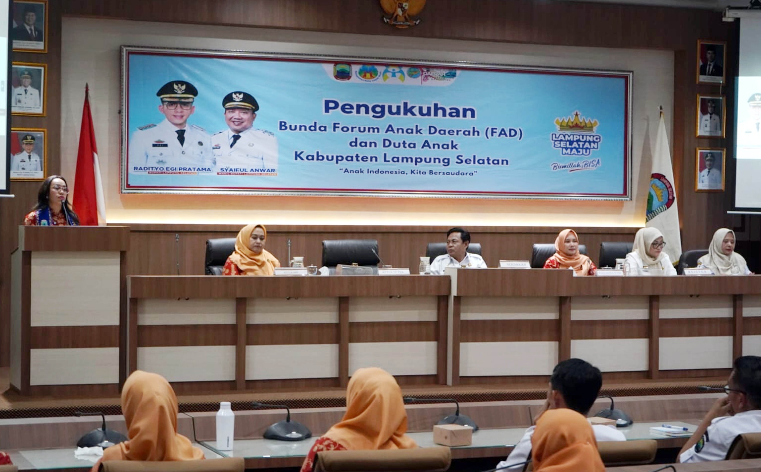 Zita Anjani resmi dikukuhkan sebagai Bunda Forum Anak Daerah Lampung Selatan