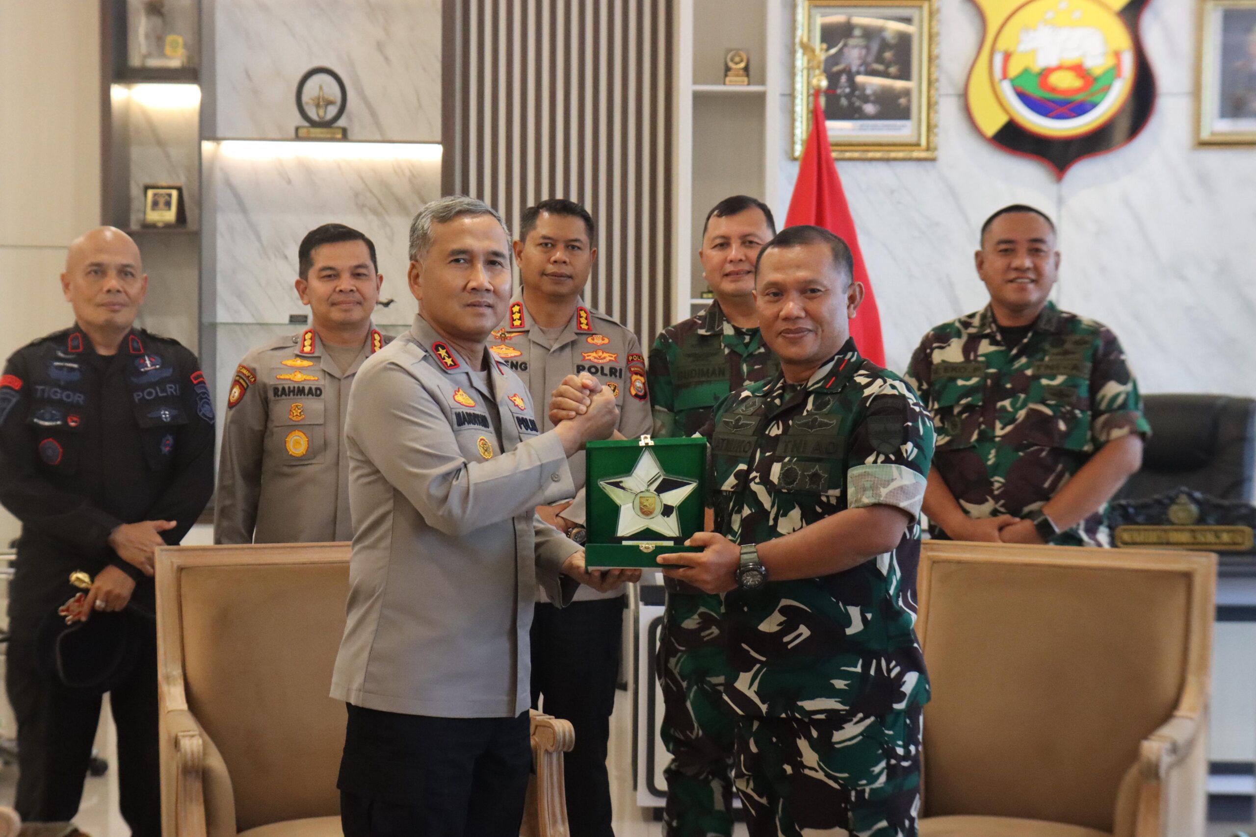 Kapolda Bengkulu terima silaturahmi Komandan Korem 041/Garuda Emas.
