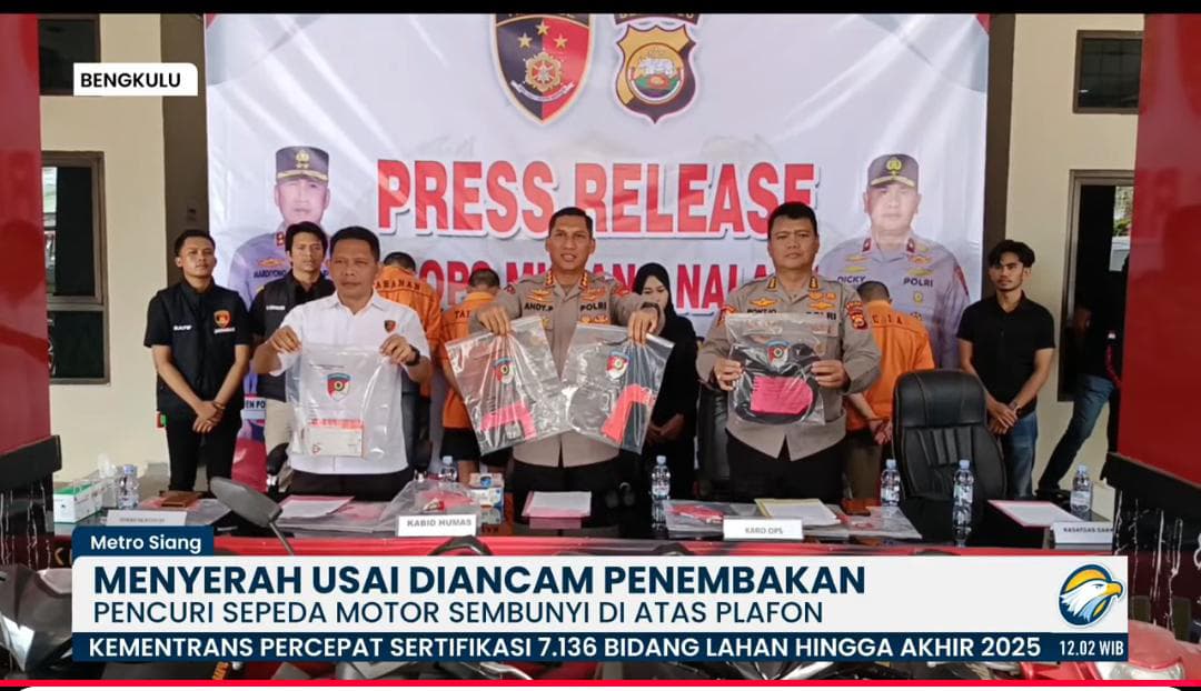 Polda Bengkulu berhasil mengungkap 58 kasus dalam Operasi Musang Nala 2025