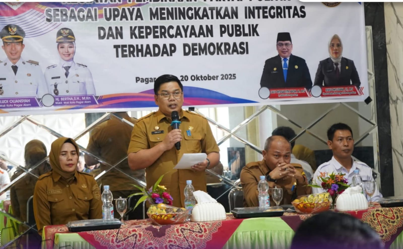 Pemkot Pagar Alam menggelar pembinaan partai politik