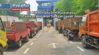 DLH Purwakarta melaksanakan Uji KIR terhadap 70 armada pengangkut sampah di Dishub Purwakarta