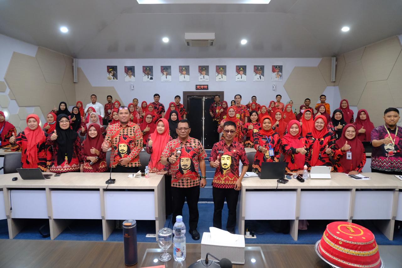 Kegiatan Monitoring dan Evaluasi Standar Pelayanan, Survei Kepuasan Masyarakat (SKM), dan Forum Konsultasi Publik, di Baruga Karaeng Pattingalloang, Kantor Bupati Gowa, Kamis (23/10/2025).