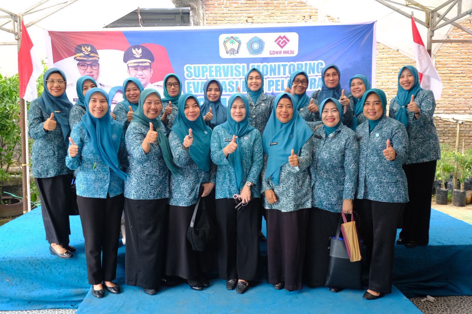 Kunjungan Supervisi, Monitoring, Evaluasi, dan Pelaporan (SMEP) Tingkat Kabupaten Gowa di Desa Sengka, Kecamatan Bontonompo Selatan, Jumat (24/10/2025).
