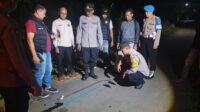 Polsek Jatiwangi Polres Majalengka menggelar patroli malam dan mengamankan dua senjata tajam yang diduga akan digunakan untuk tawuran