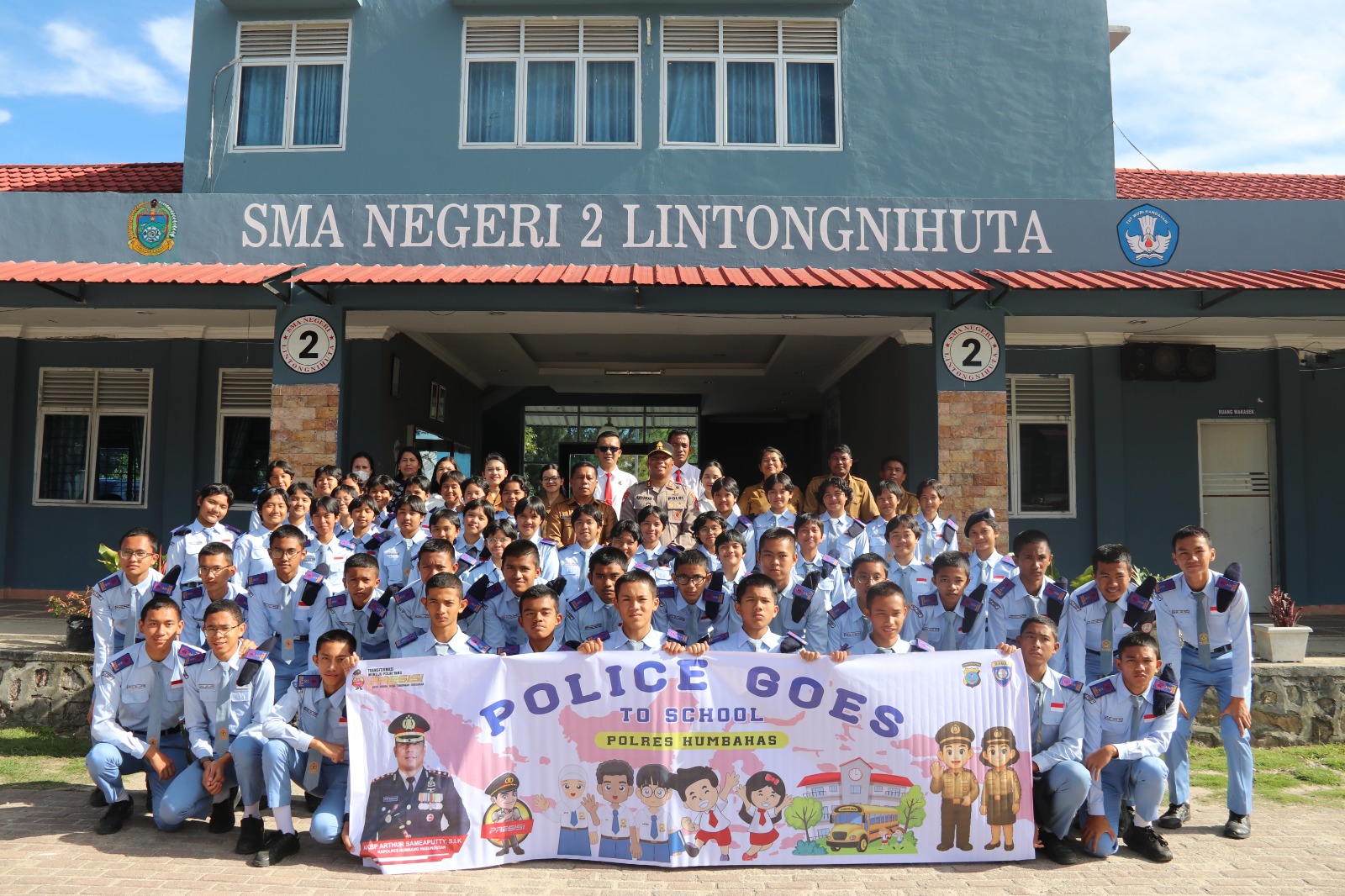 Program Police Goes to School kembali digelar serentak di seluruh jajaran Polres Humbang Hasundutan (Humbahas)