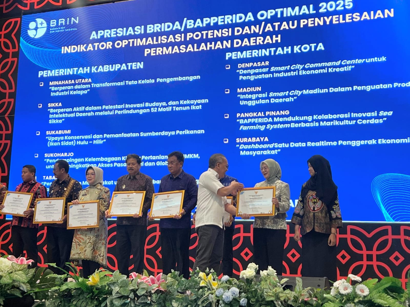 BRIN anugerahi Pangkalpinang BRIDA/BAPPERIDA 2025 BRIN anugerahi Pangkalpinang BRIDA/BAPPERIDA 2025