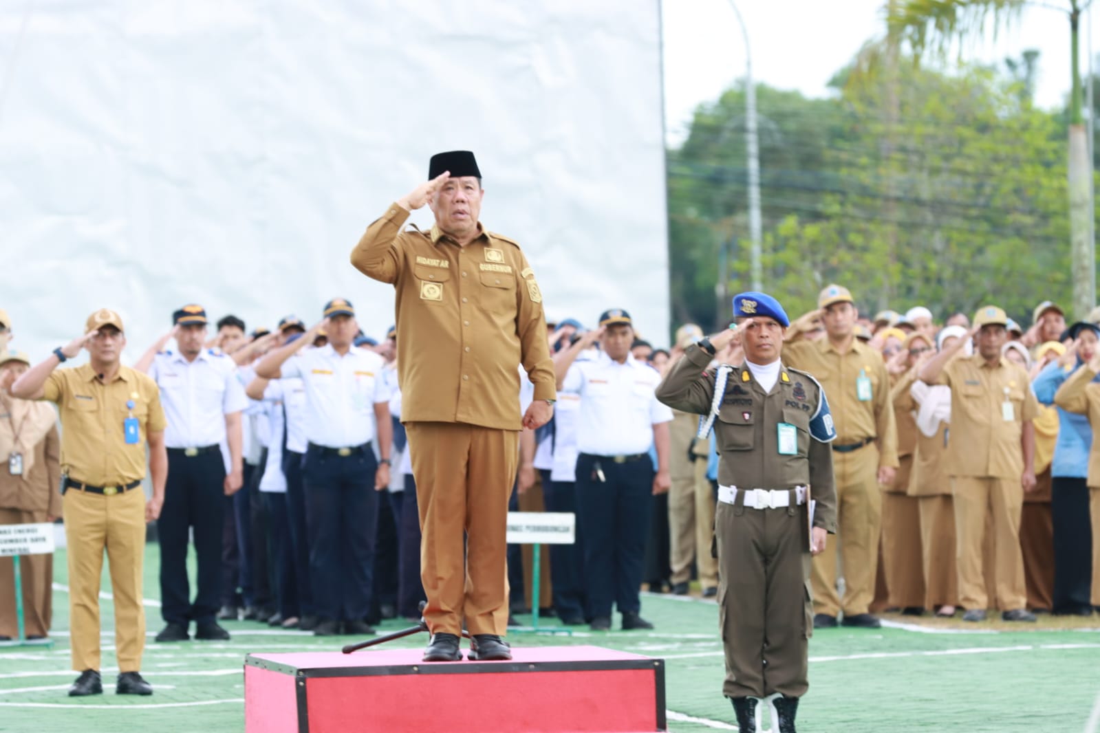 Pemprov Babel) memperingati Hari Sumpah Pemuda dengan upacara bendera, Selasa pagi (28/10/2025).