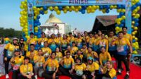Club GO RUN PTPN IV Regional V ikut serta dalam POLICE Women Fun Run 7,7K di Pontianak.