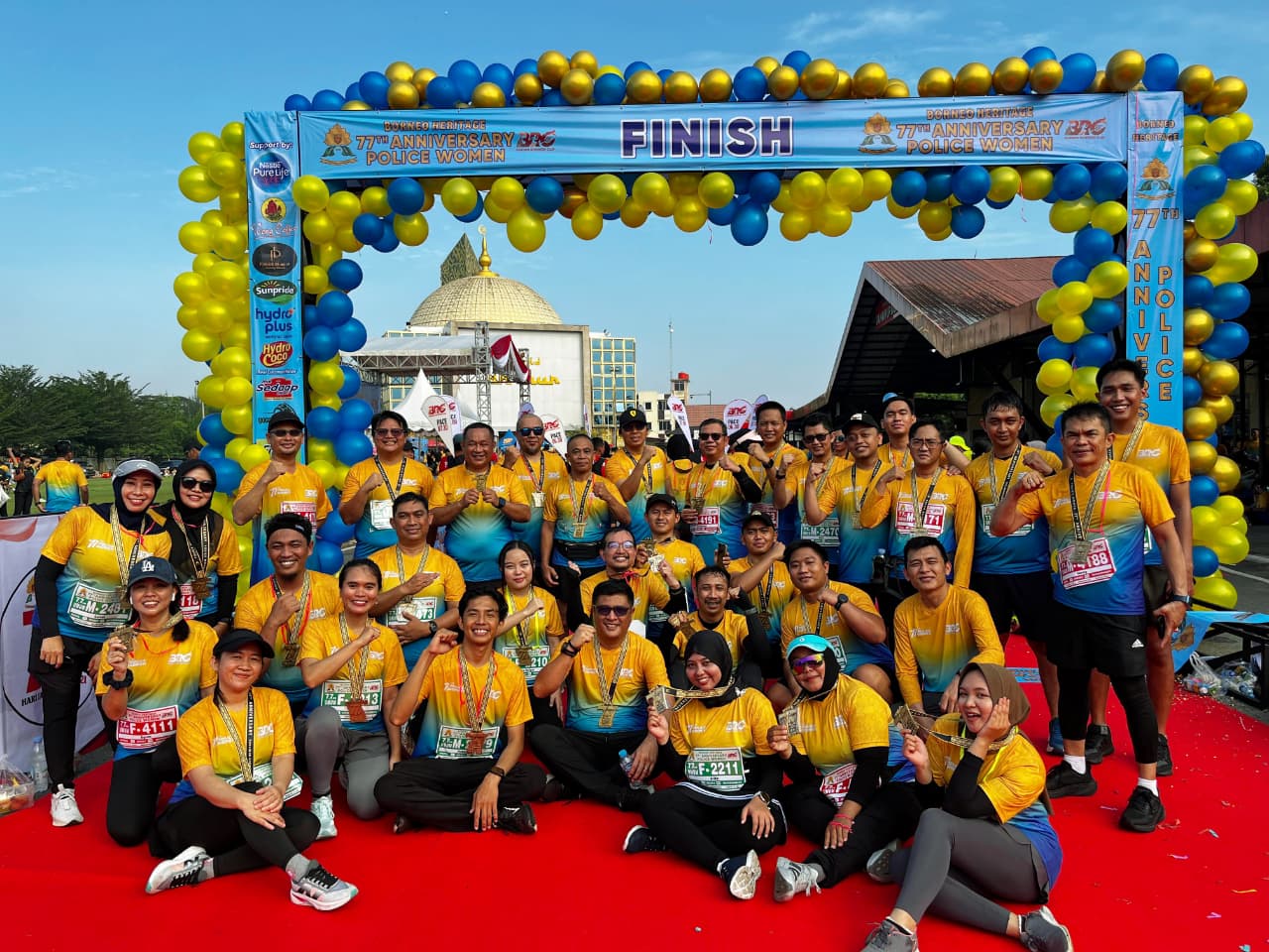 Club GO RUN PTPN IV Regional V ikut serta dalam POLICE Women Fun Run 7,7K di Pontianak.
