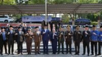 Forkopimda hadir bersama Wakil Bupati M. Syaiful Anwar, Sekda Supriyanto, serta pejabat utama Pemkab.