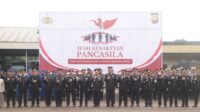 Upacara peringatan Hari Kesaktian Pancasila di Lapangan Anton Soedjarwo Polda Bengkulu, Rabu (1/10/2025) pukul 07.30 WIB.