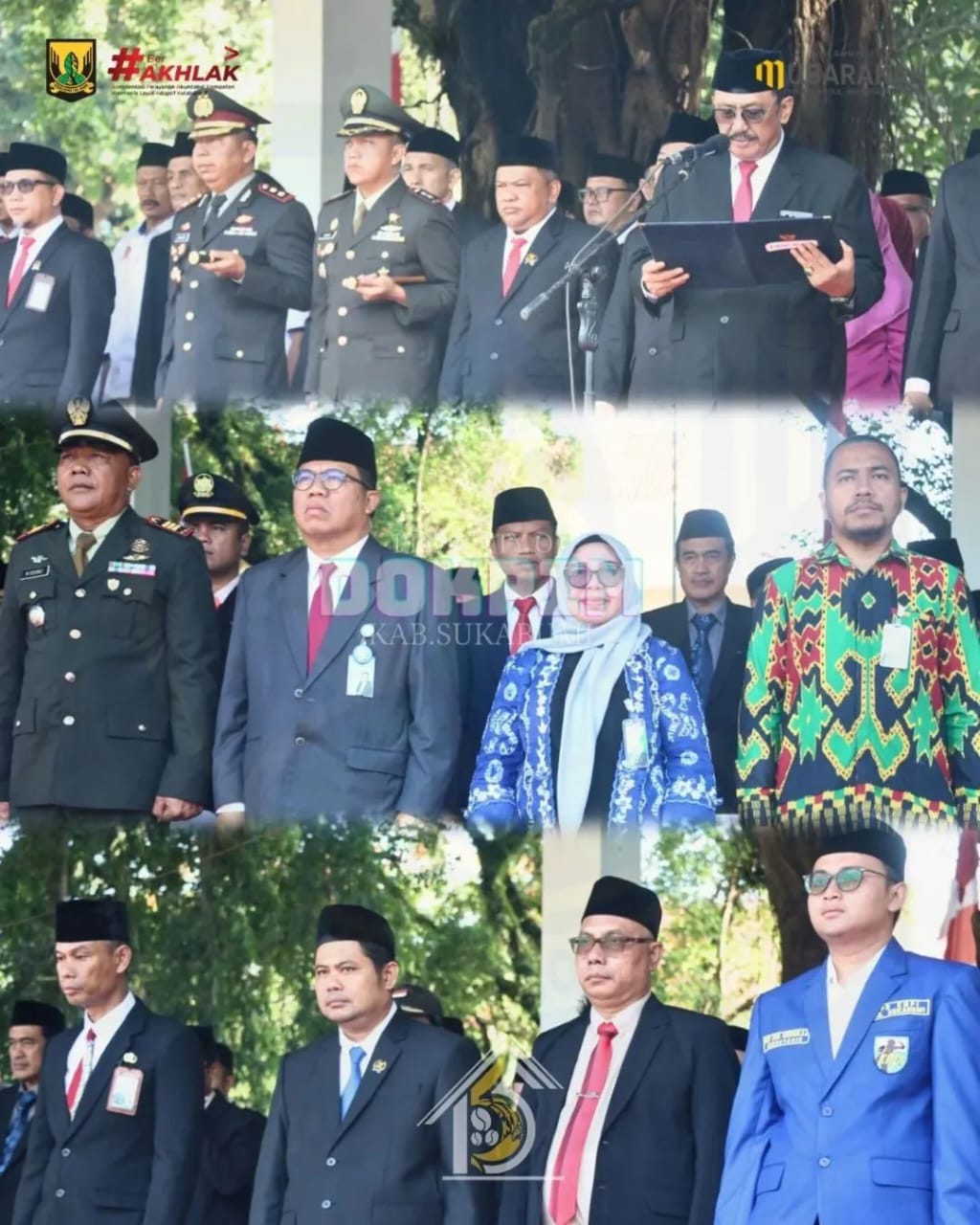 Ketua DPRD dan Bupati Sukabumi menghadiri Upacara Hari Kesaktian Pancasila 2025 di Alun-alun Palabuhanratu.
