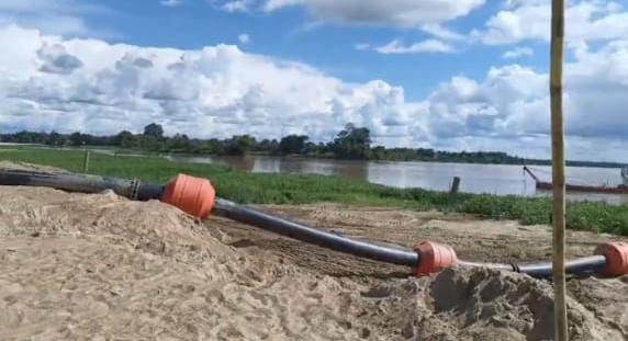 Penambangan pasir PT KAN Sungai Kapuas