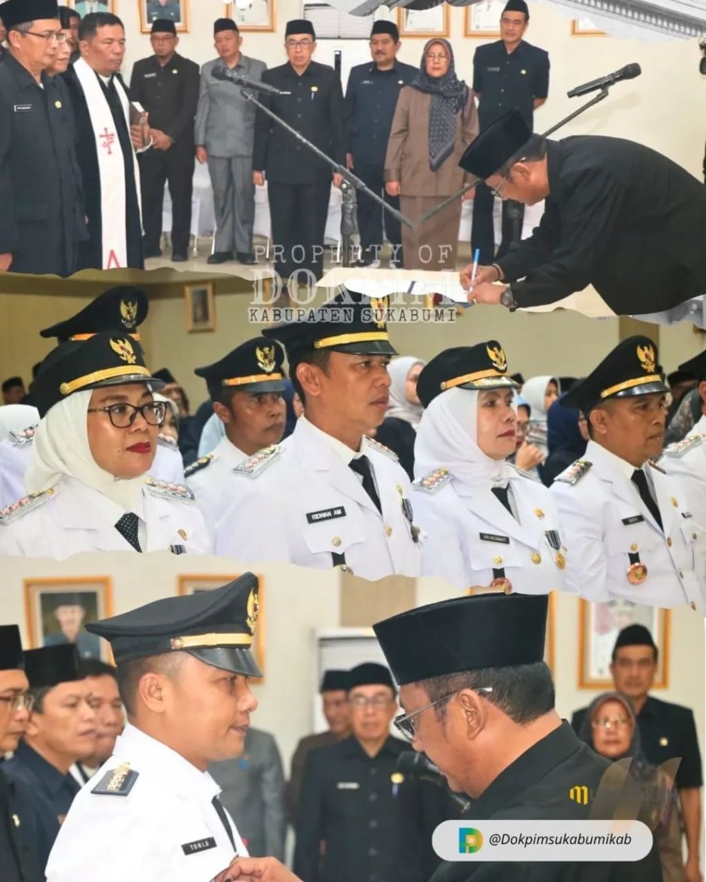 Bupati Sukabumi melantik 293 pejabat struktural dan 7 Kepala Puskesmas.