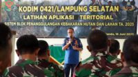 Damkarmat Lampung Selatan menggandeng Kodim 0421/LS